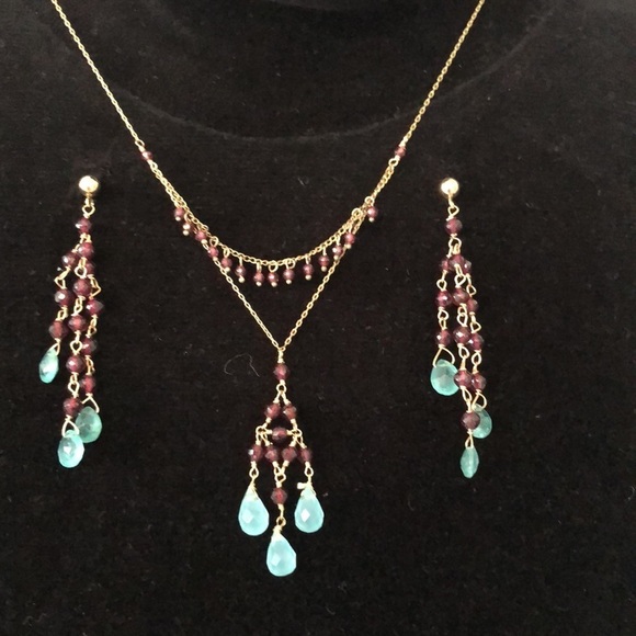 Wendy Mink Jewelry - Semi precious stones hand made Wendy Mink necklace & earrings